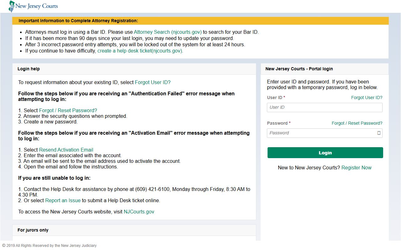 NJMCDirect lookup and payment portal for Bergen County traffic court records